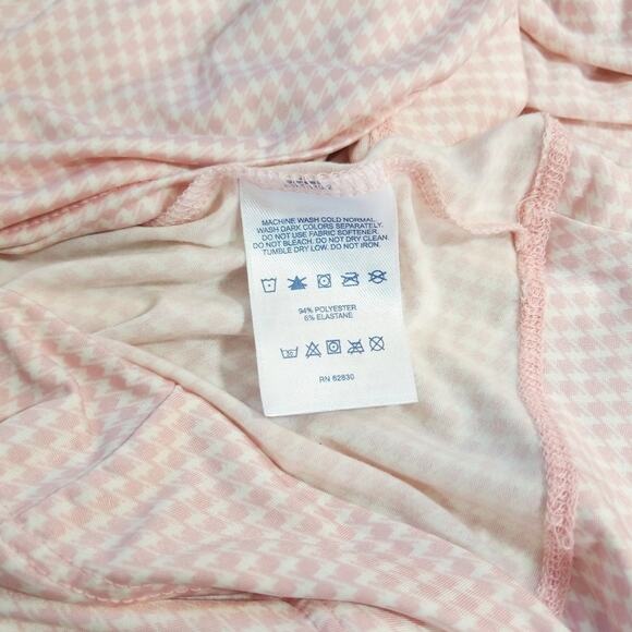 Lands End houndstooth jersey hi low turtleneck top - Picture 6 of 6